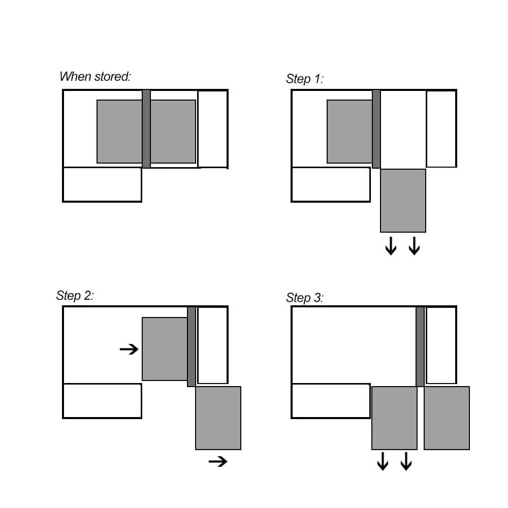 Elite Show Hand Magic Corner II Pull-Out Kitchen Corner Storage