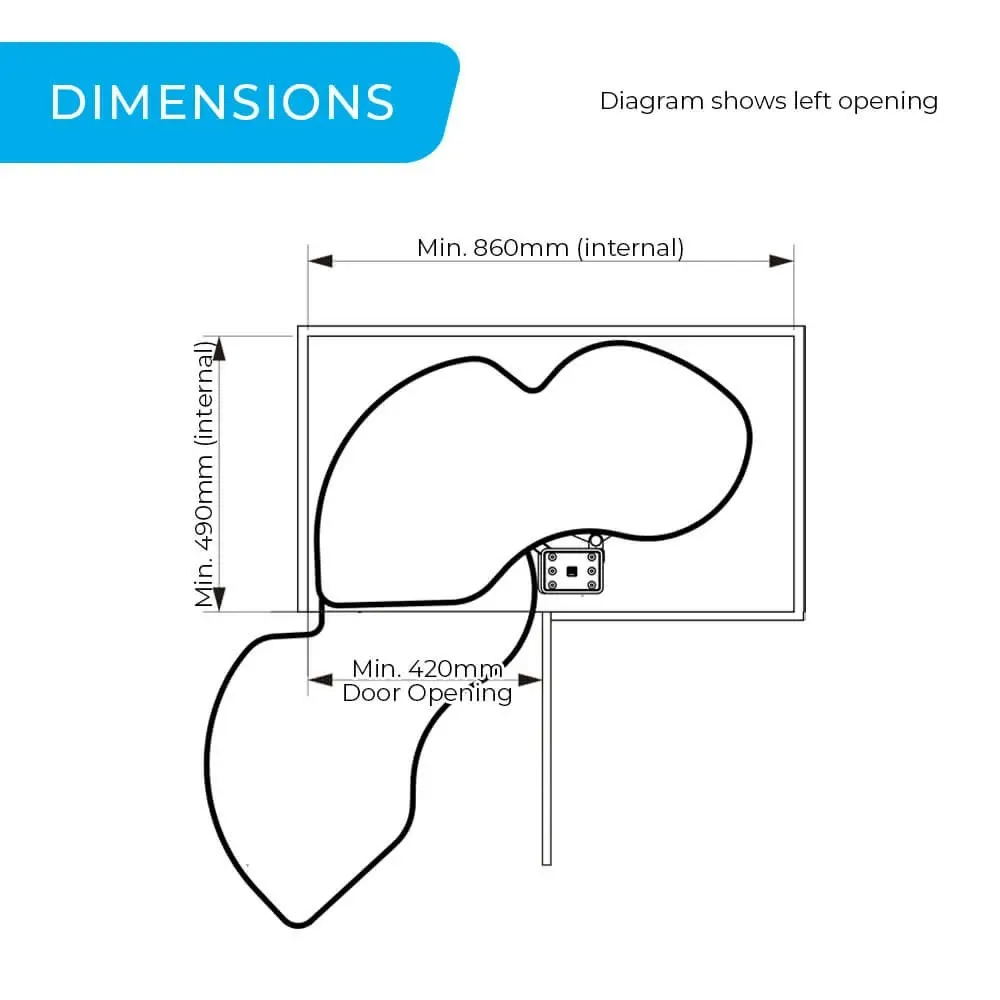 Higold Diamond Left Opening Swing Out Kitchen Corner Storage (for 90cm corner cupboard)