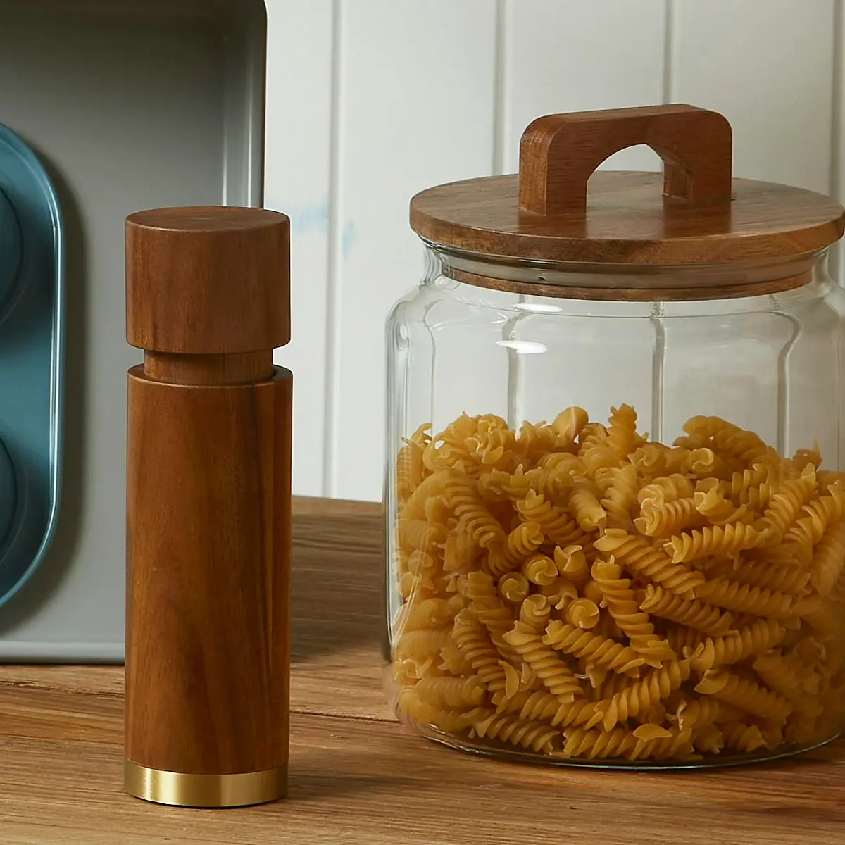 Davis & Waddell Acacia and Brass Salt/Pepper Mill - Natural