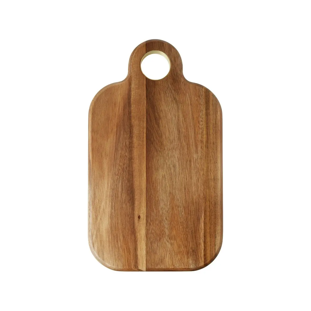 Davis & Waddell Acacia and Brass Rectangular Serving Board - Natural