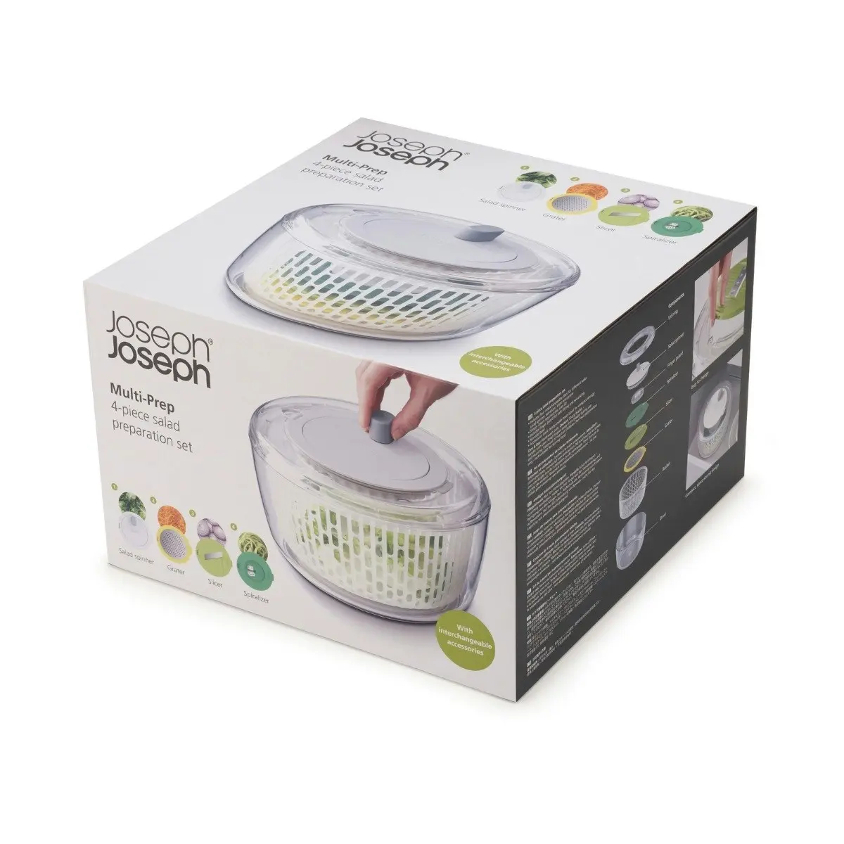 Joseph Joseph Multi-Prep 4 Piece Salad Preparation Set - Multicolour