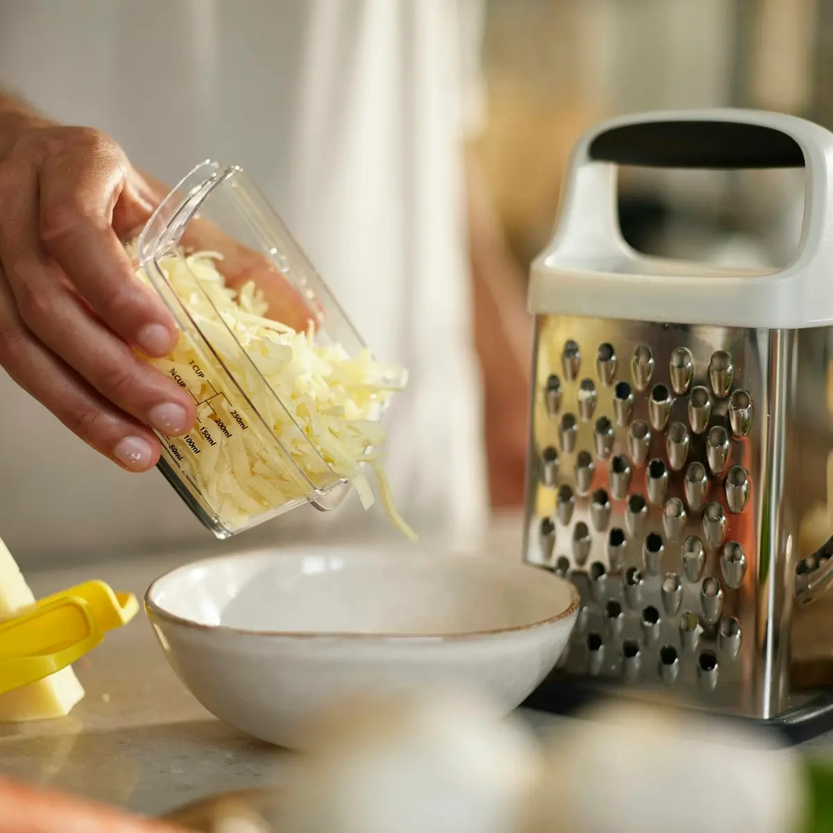 Joseph Joseph Multi-Grip Box Grater - Yellow