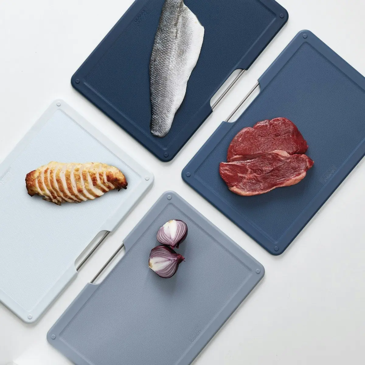 Joseph Joseph Folio 4 Piece Chopping Board Set - Graphite