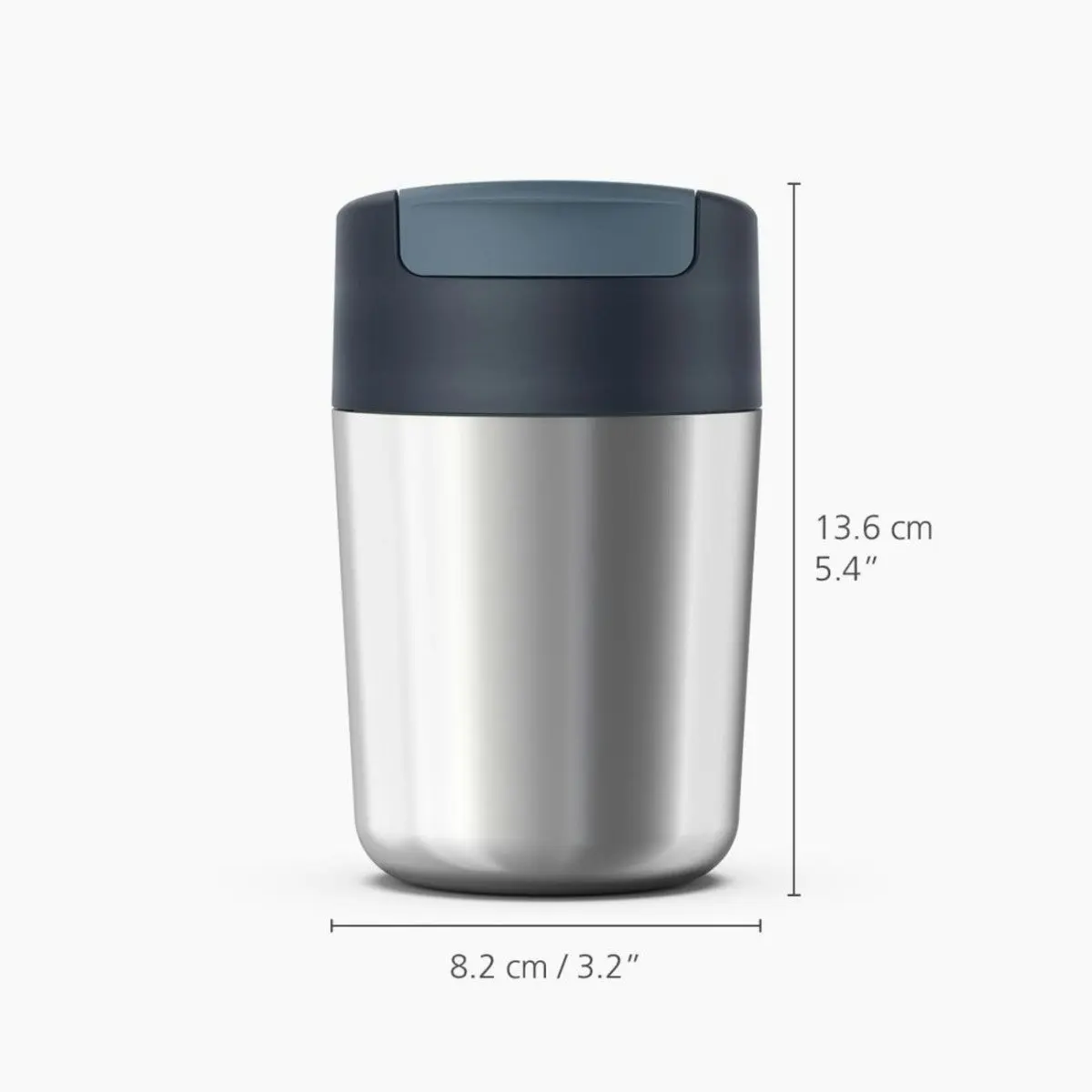 Joseph Joseph Sipp 340ml Steel Travel Mug - Anthracite