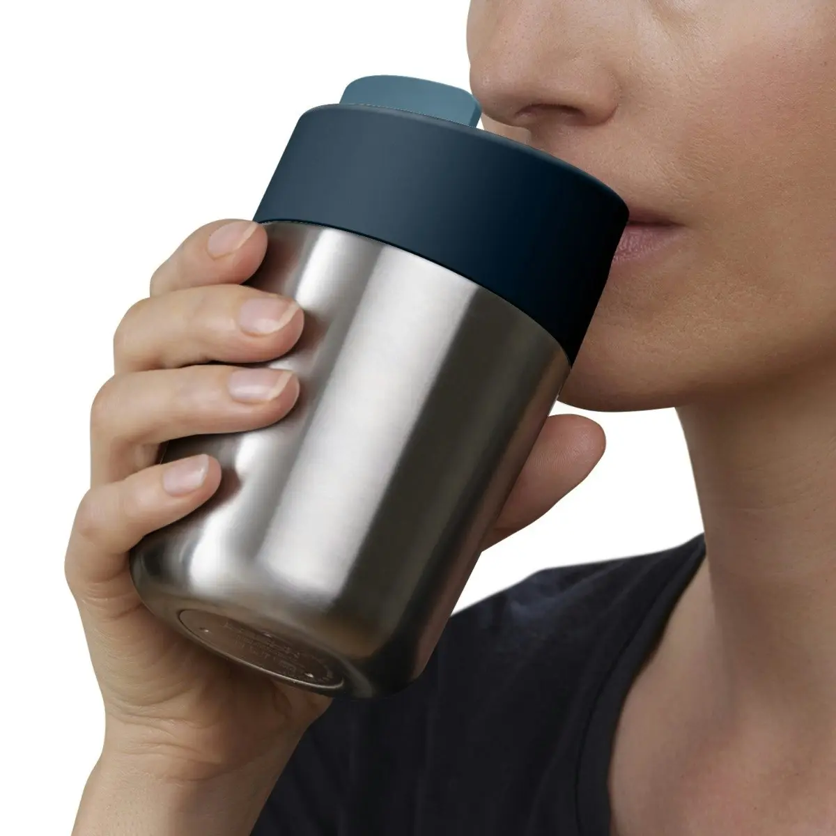 Joseph Joseph Sipp 340ml Steel Travel Mug - Anthracite