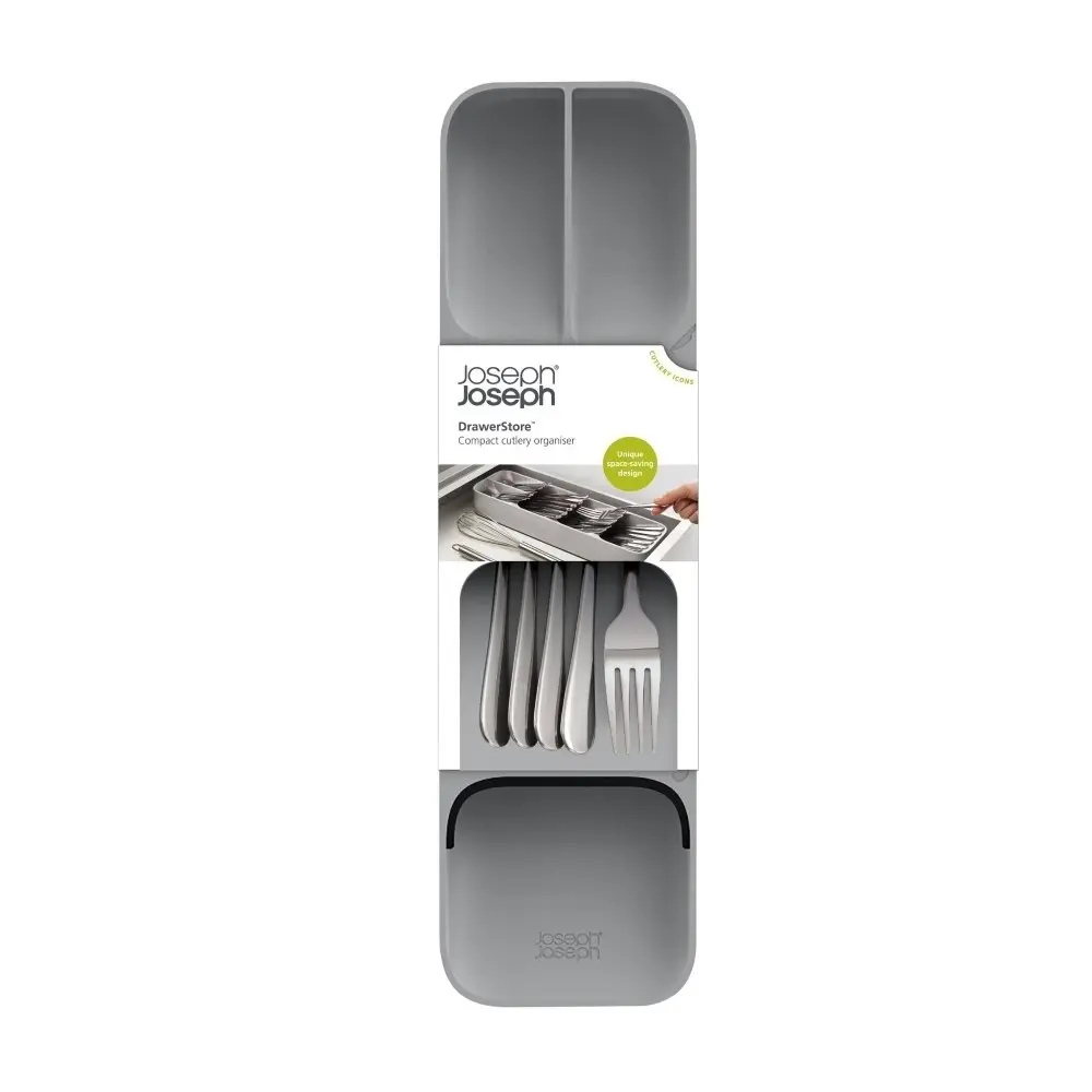 Joseph Joseph Drawerstore Compact Cutlery Organiser - Grey