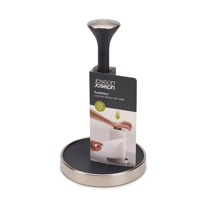 Joseph Joseph Push&Tear - Kitchen Roll Stand - Grey