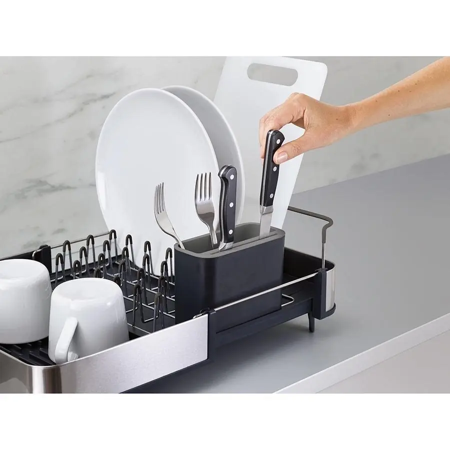 Joseph Joseph Extend Steel Dish Rack - Grey