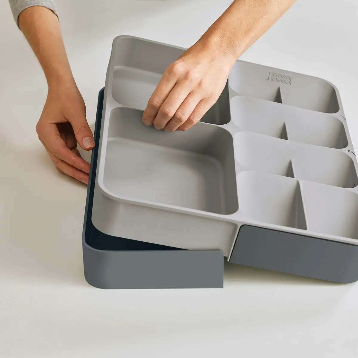 Joseph Joseph DrawerStore Expanding Cutlery&#44; Utensil & Gadgets Organiser - Grey