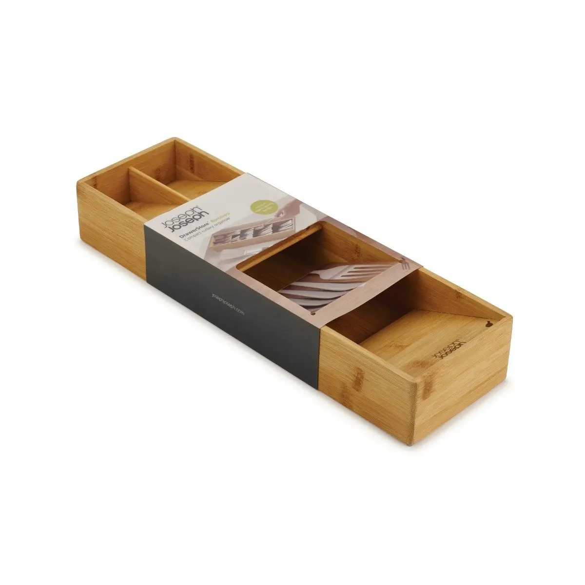 Joseph Joseph DrawerStore Bamboo Compact Cutlery Organiser