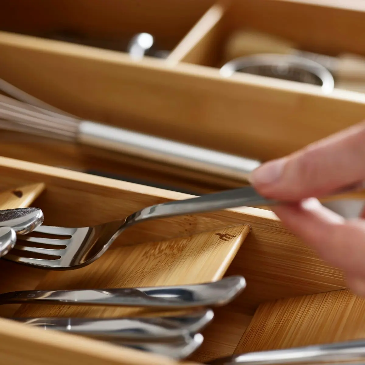 Joseph Joseph DrawerStore Bamboo Cutlery&#44; Utensil & Gadget Organiser