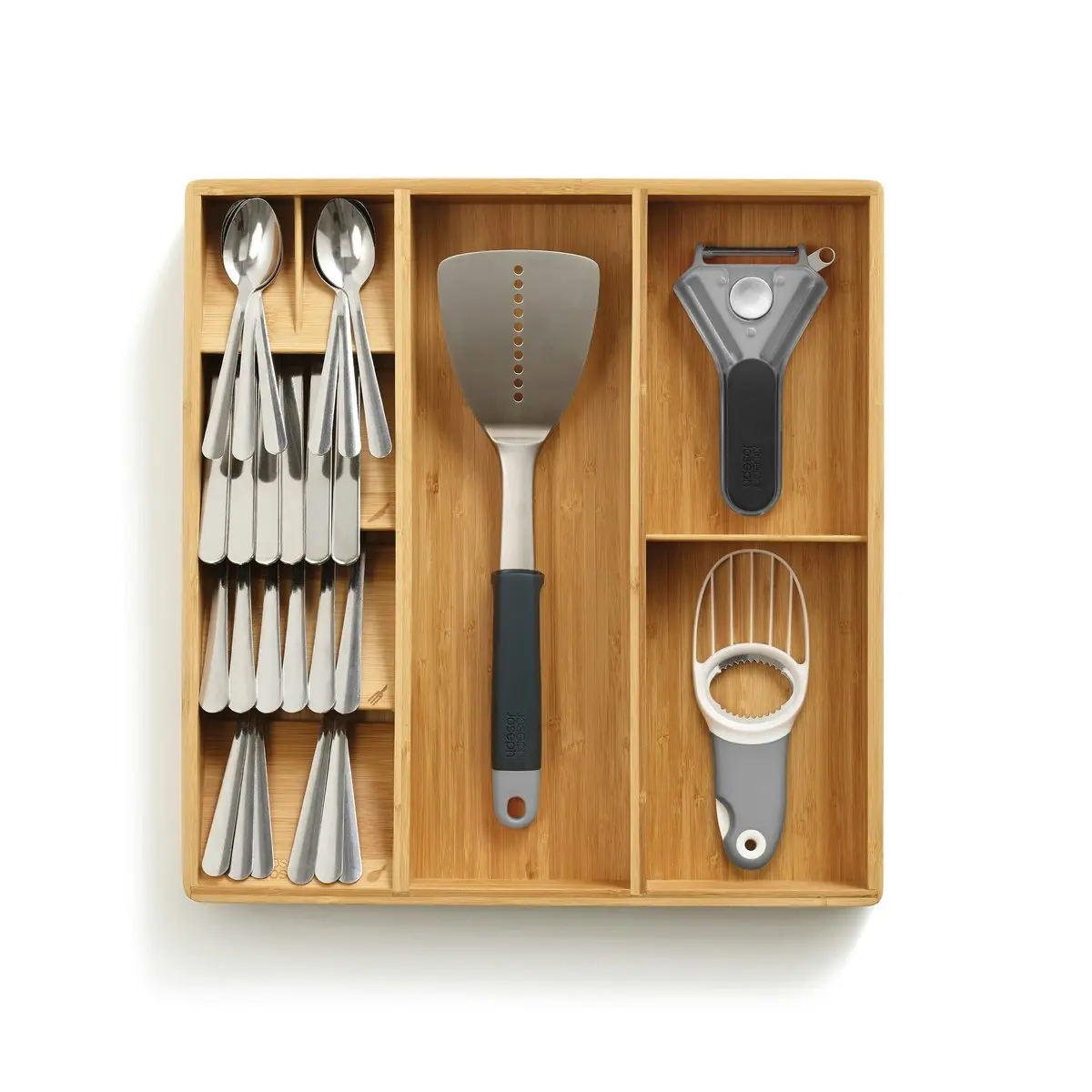 Joseph Joseph DrawerStore Bamboo Cutlery&#44; Utensil & Gadget Organiser