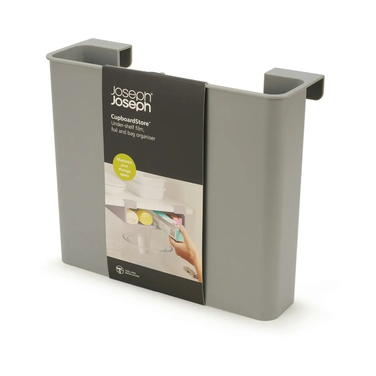 Joseph Joseph CupboardStore Film&#44; Foil and Bag Organiser - Grey