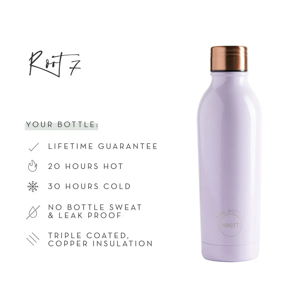 Root7 OneBottle 500ml Drink Bottle - Parma Purple