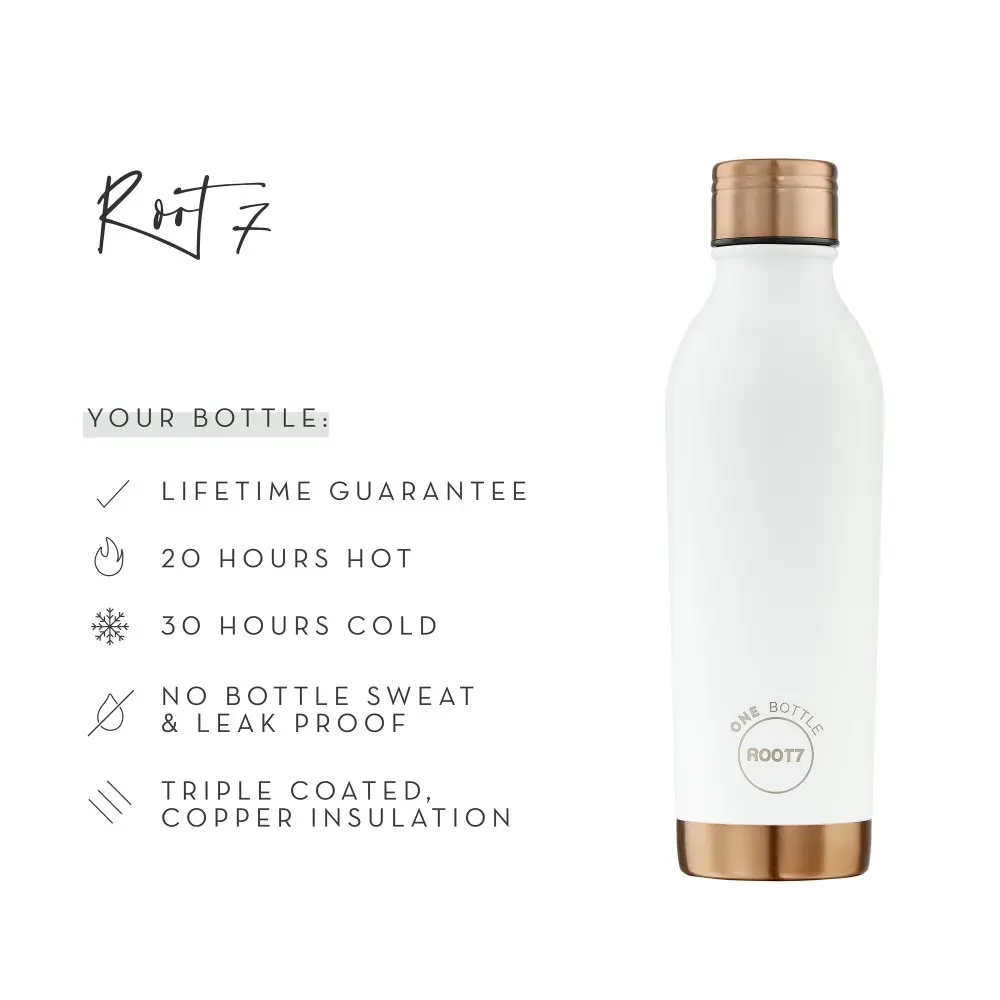 Root7 OneBottle 500ml Drink Bottle - VIP White Split