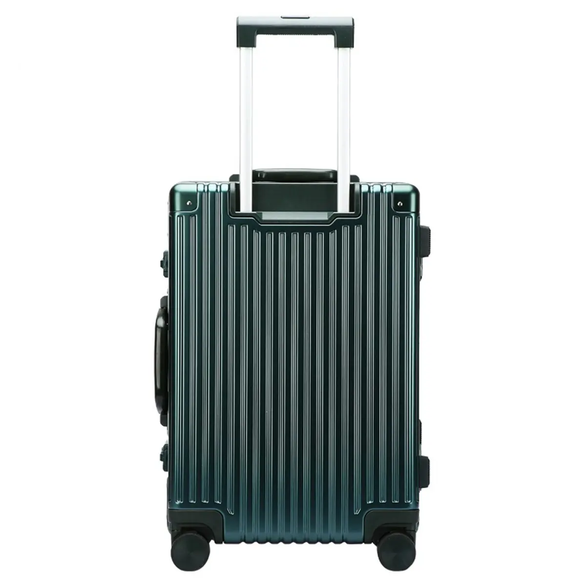 Bopai Aluminium Luggage Suitcase Lightweight TSA Locker 8 Wheels 360 Degree Rolling Carry On Hardcase B3203 Green