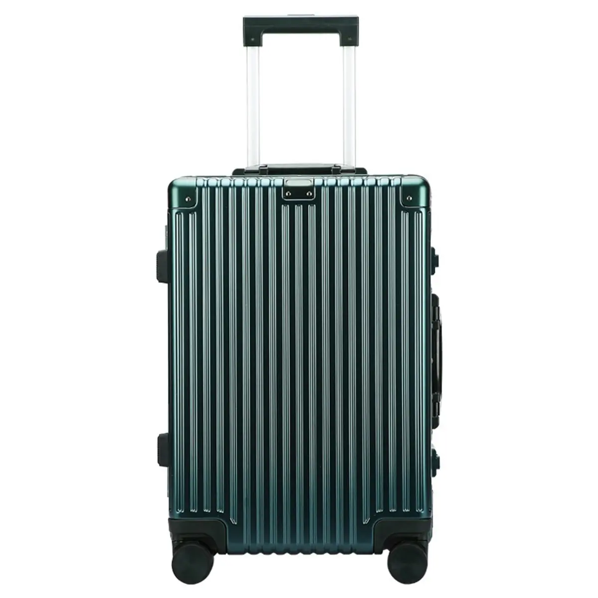 Bopai Aluminium Luggage Suitcase Lightweight TSA Locker 8 Wheels 360 Degree Rolling Carry On Hardcase B3203 Green