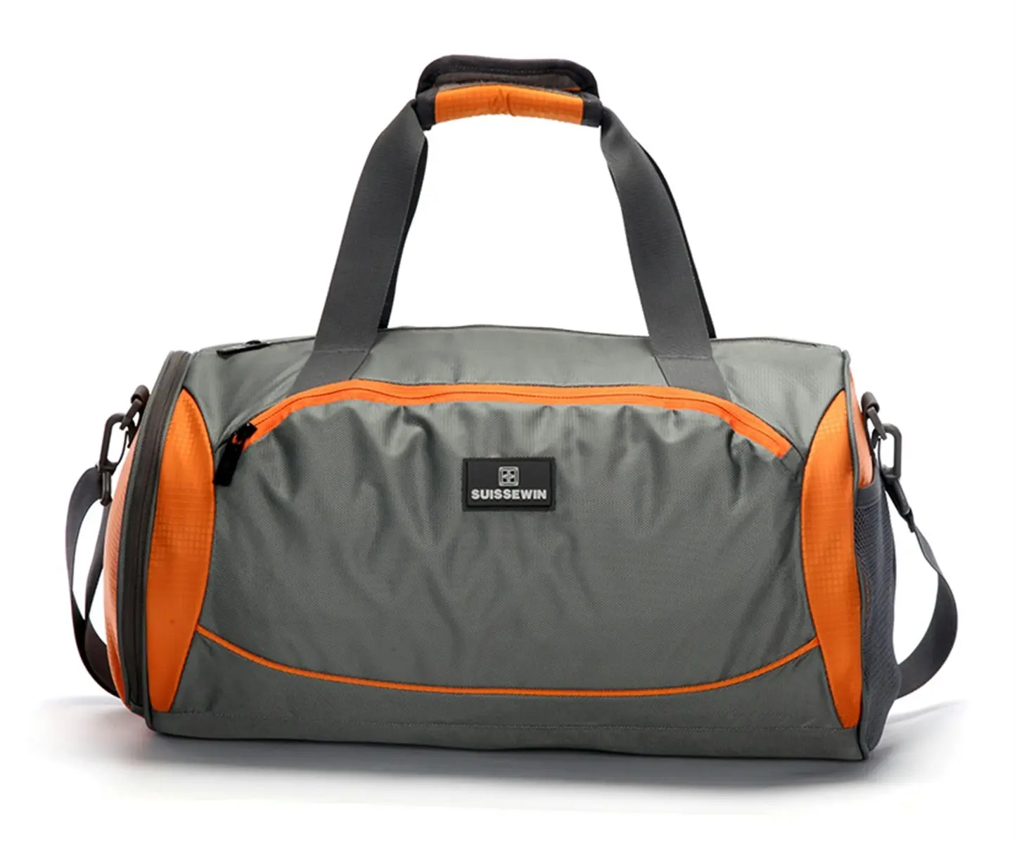 Suissewin Swiss Water-Resistant Gym Sport Crossbody Duffel Bag Luggage Hand Bag SNG3008 Orange