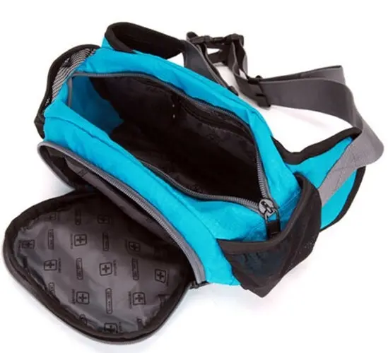 Suissewin Swiss Water-Resistant Funny Bag Travel Bum Bag Daily Cross Shoulder Bag SNR006 Blue