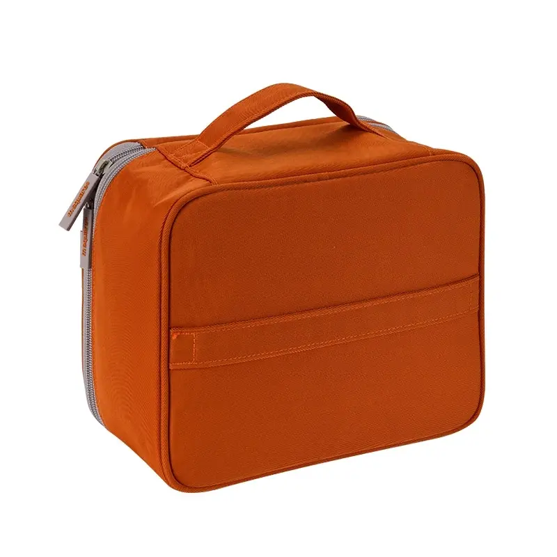 M Square Travel Gear Large Capacity Multi-Functional Cosmetic Makeup Bag Orange