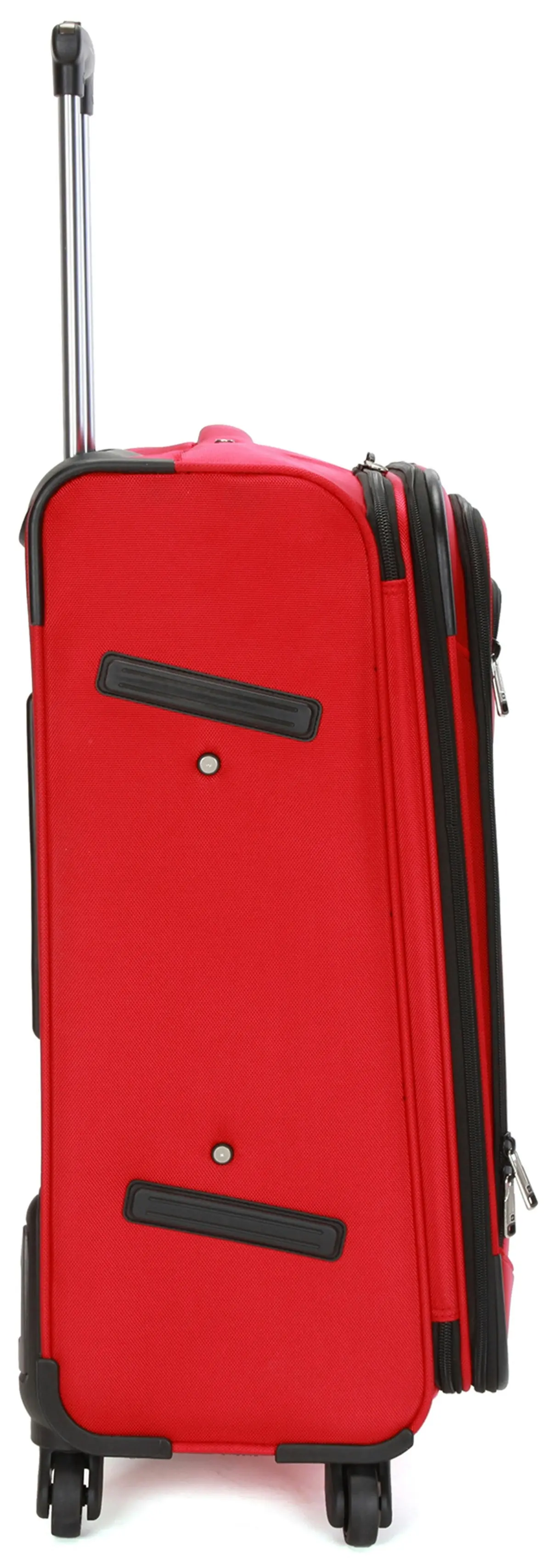 Suissewin Swiss Luggage Suitcase Lightweight with 8 wheel 360 degree rolling SoftCase 3PCS Set SN8109ABC Red