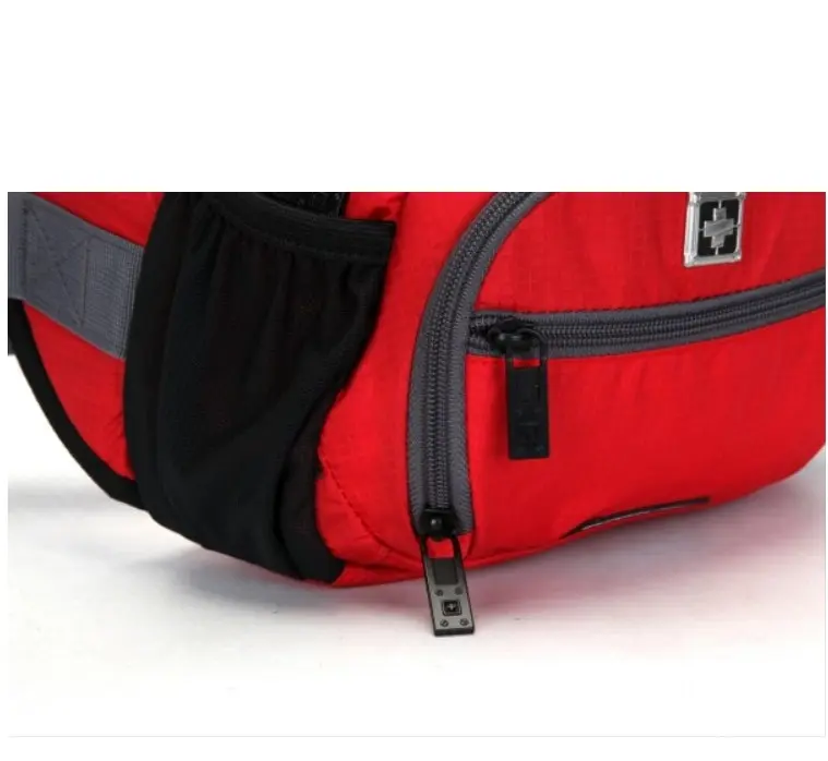 Suissewin Swiss Water-Resistant Funny Bag Travel Bum Bag Daily Cross Shoulder Bag SNR006 Red