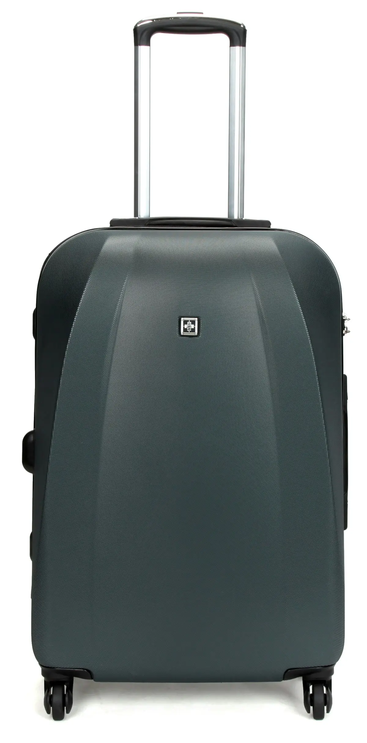 Suissewin Swiss Luggage Suitcase Lightweight With TSA Locker 360 Degree Rolling Carry on Hardcase SN6104A Grey