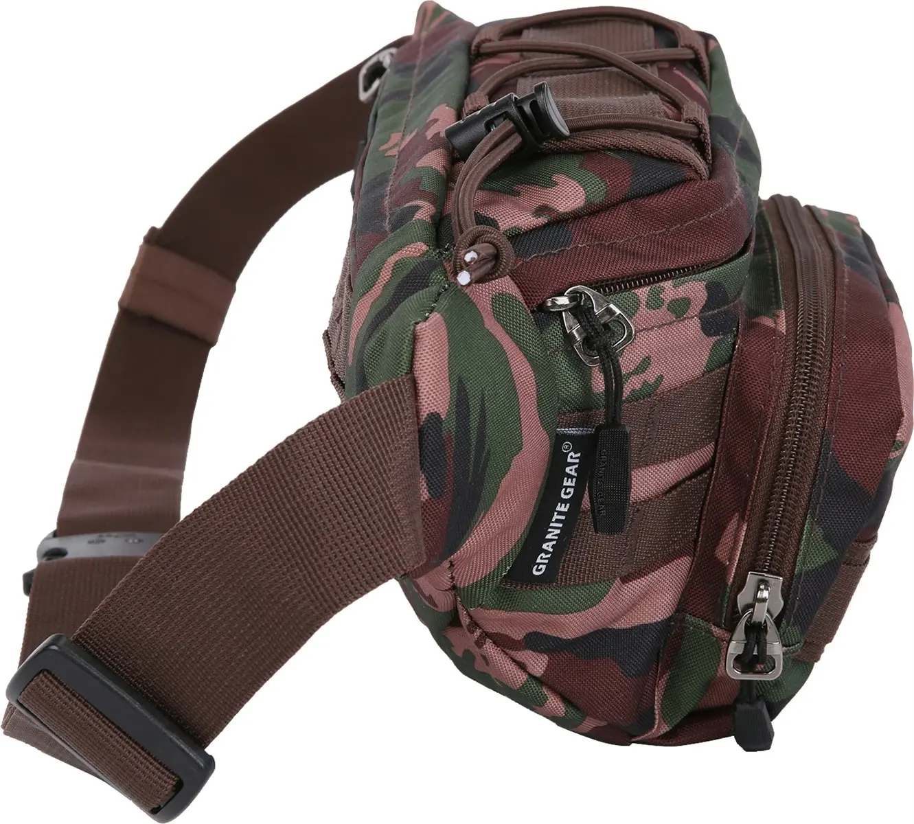 Granite Gear Waterproof Funny Bag Travel Bum Bag Camping Hiking Cross Shoulder Bag G7557 Camouflage