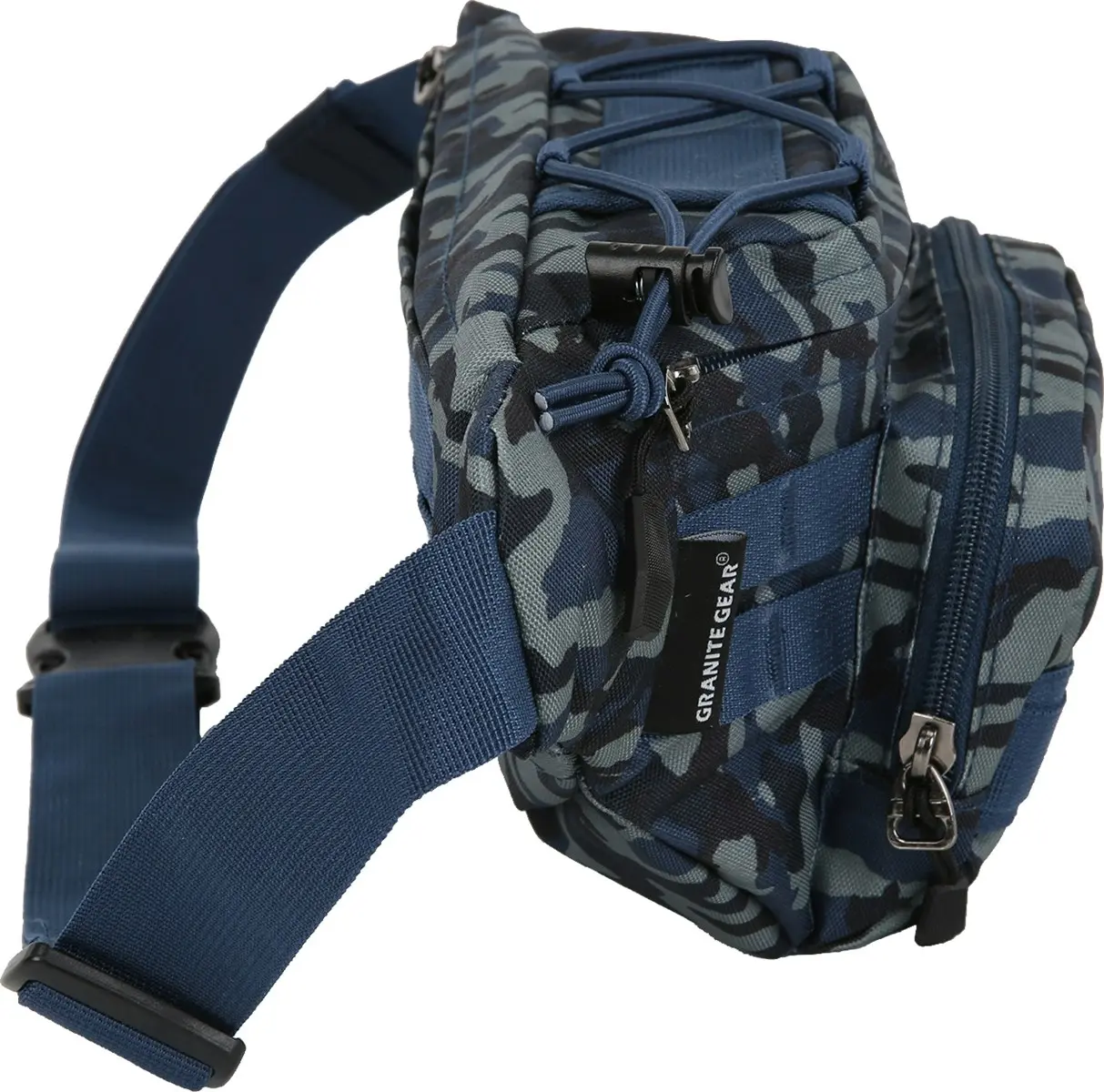 Granite Gear Waterproof Funny Bag Travel Bum Bag Camping Hiking Cross Shoulder Bag G7557 Camouflage Blue