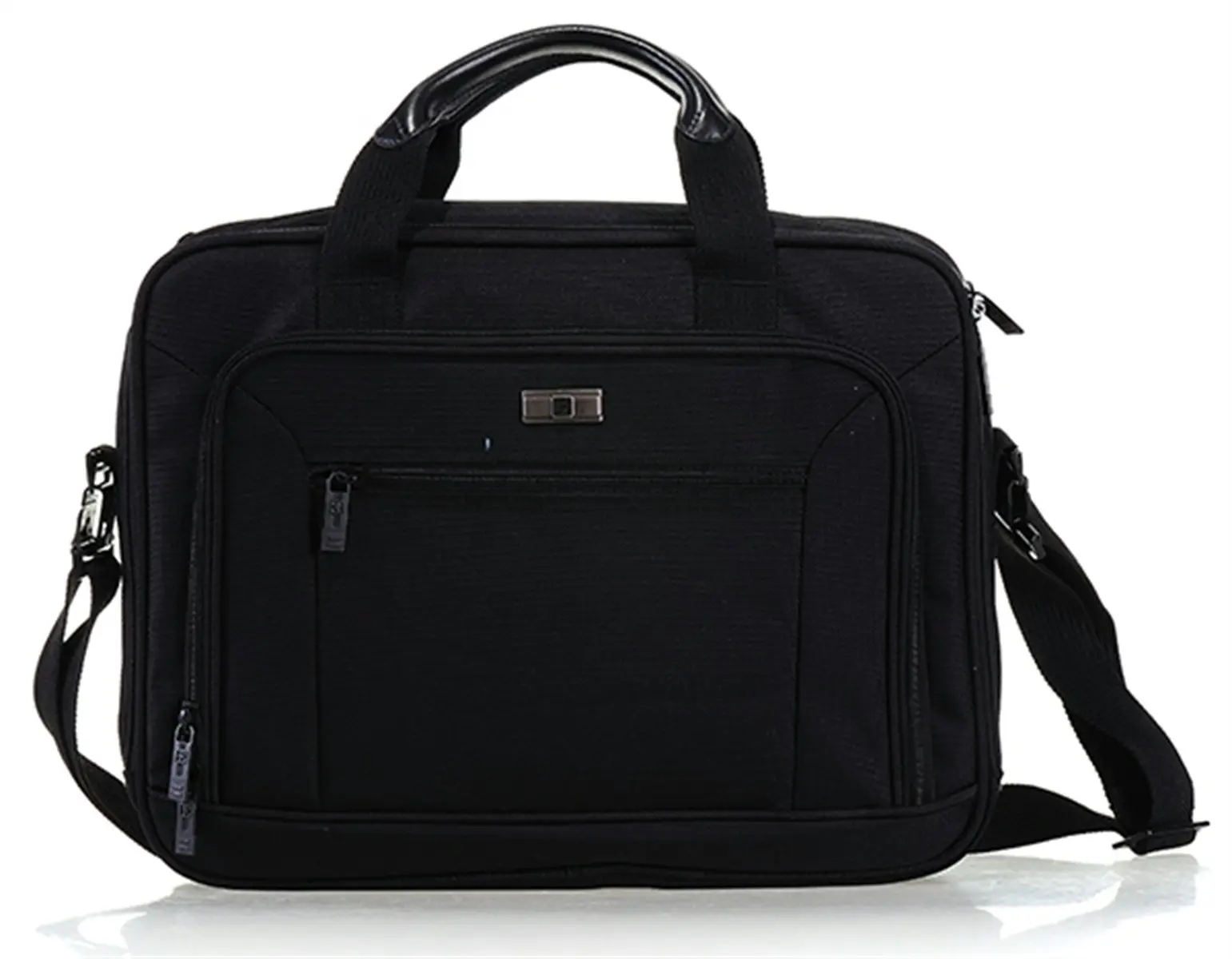 Suissewin Swiss Water-Resistant 15.6" Laptop Bag School Shoulder Bag Travel Briefcase SNE9025 Black