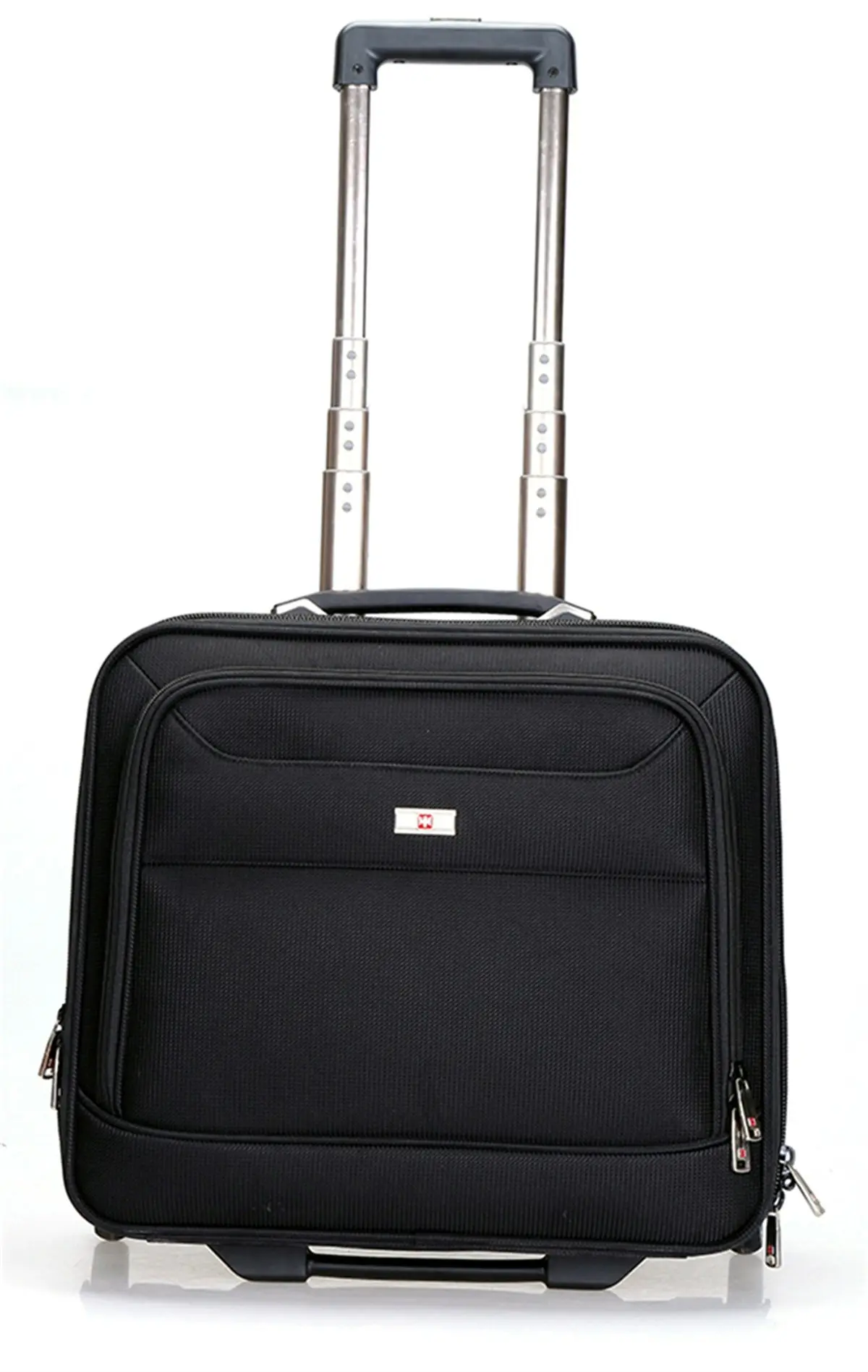 Swisswin Swiss SoftCase Luggage Briefcase Suitcase 15.6″Laptop & Tablet Rolling Tote Black