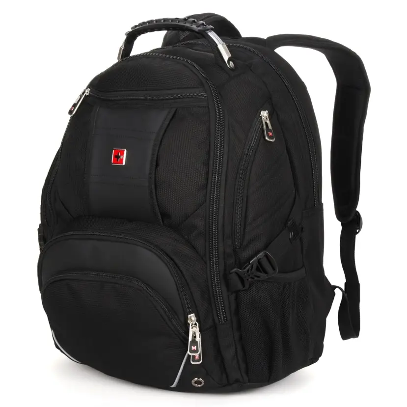 Swisswin Swiss Water-Resistant 17" Laptop Backpack School Backpack Travel Shoulder Bag SW9371