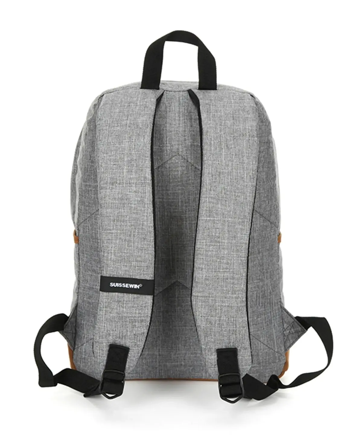 Suissewin Swiss Water-Resistant 15.6" Laptop Backpack School Backpack Travel Shoulder Bag SN18991 Grey