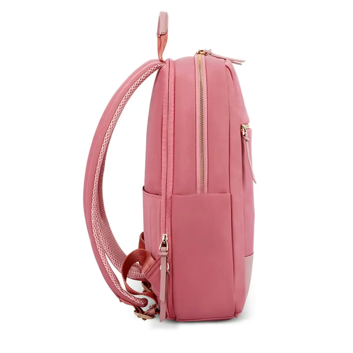 Bopai Luxury Style Waterproof Daypack Women's Business Backpack Travel Shoulder Bag B1316 Pink 14" Laptop