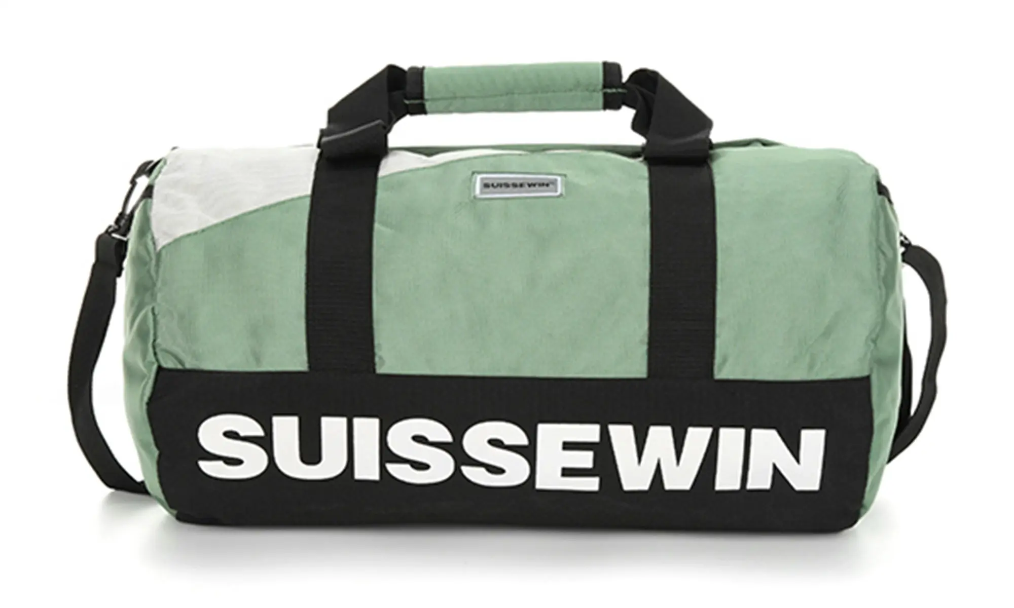 Suissewin Swiss Water-Resistant Gym Sport Bag Crossbody Travel Duffel Bag SNK18008 Green