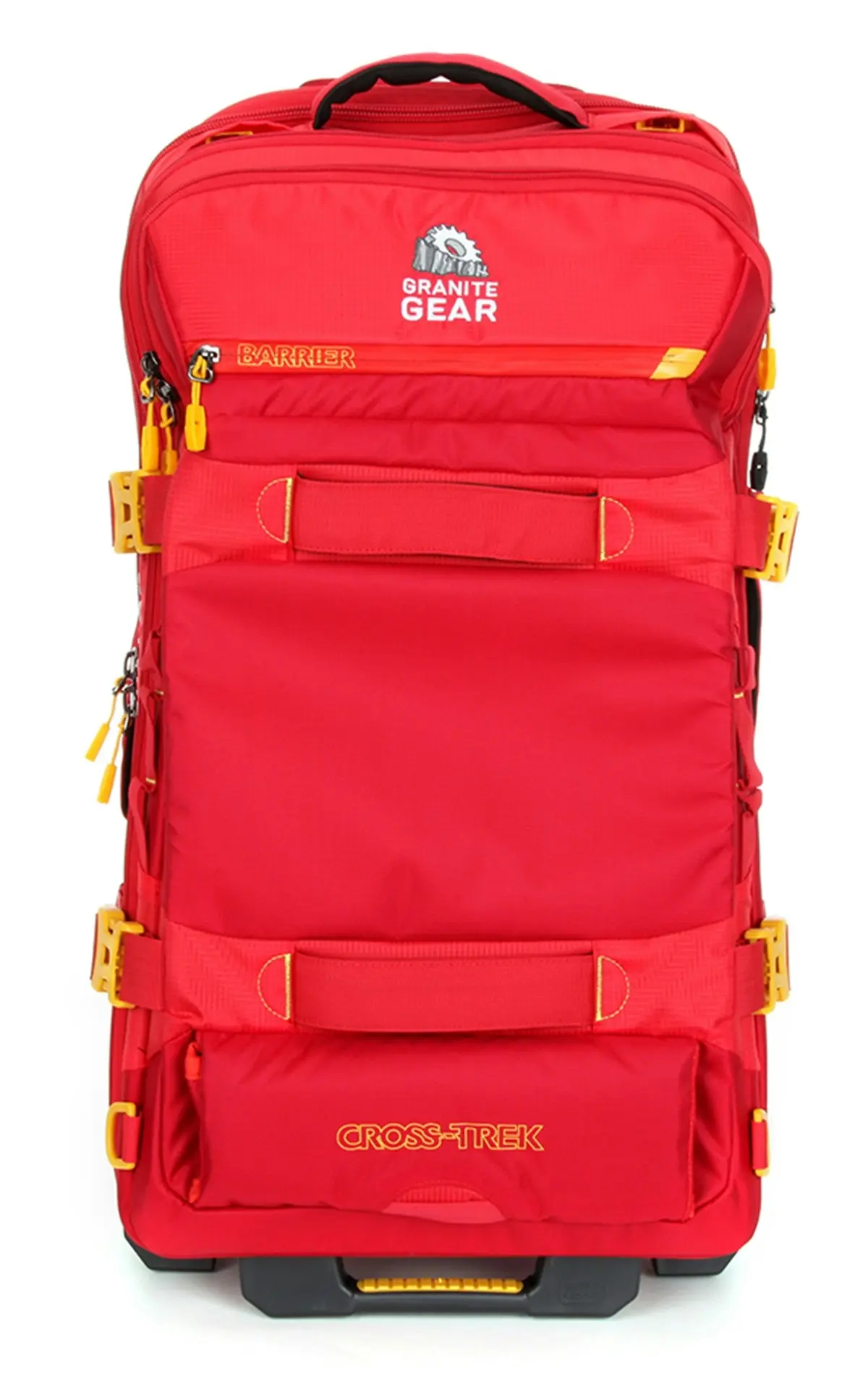 Granite Gear Wheeled Duffle With Backpack Strap Suitcase Luggage Tote Check In Sofecase G2026-2005 Red