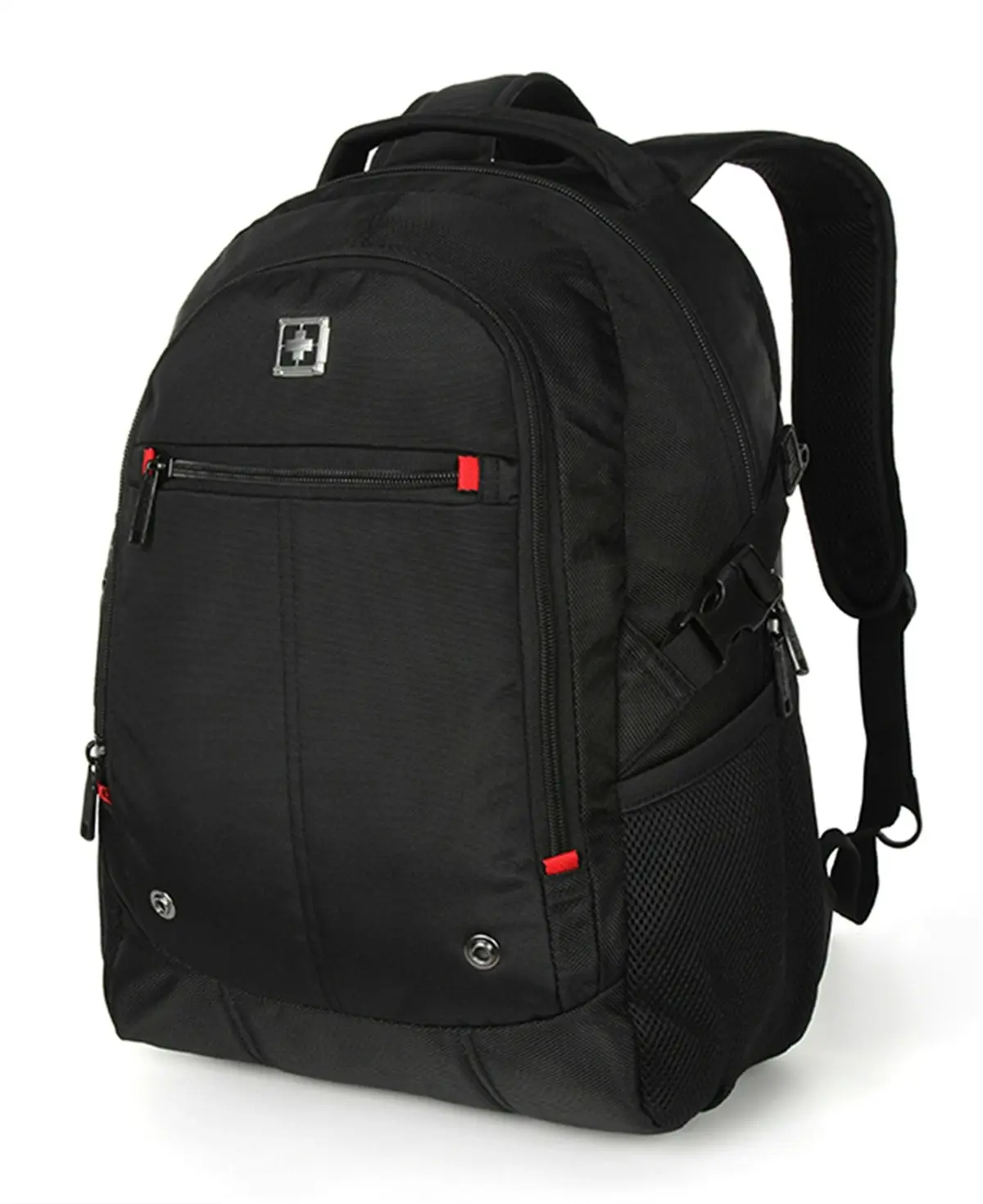 Swisswin Swiss waterproof 15.6" laptop Backpack School backpack Travel Backpack SW1871 Black