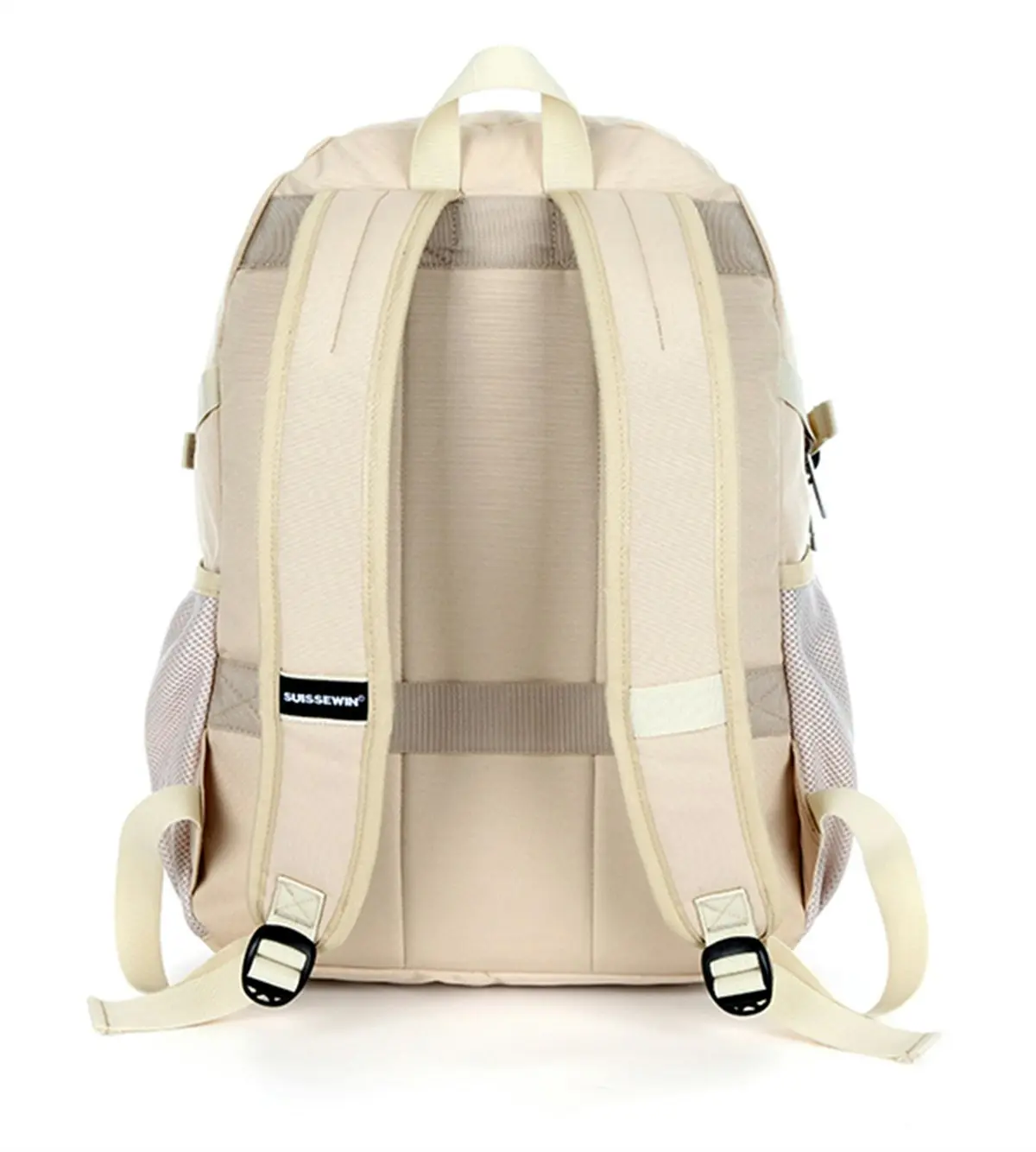 Suissewin Swiss Water-Resistant15.6" Laptop Backpack School Backpack Travel Shoulder Bag SN99672 Beige