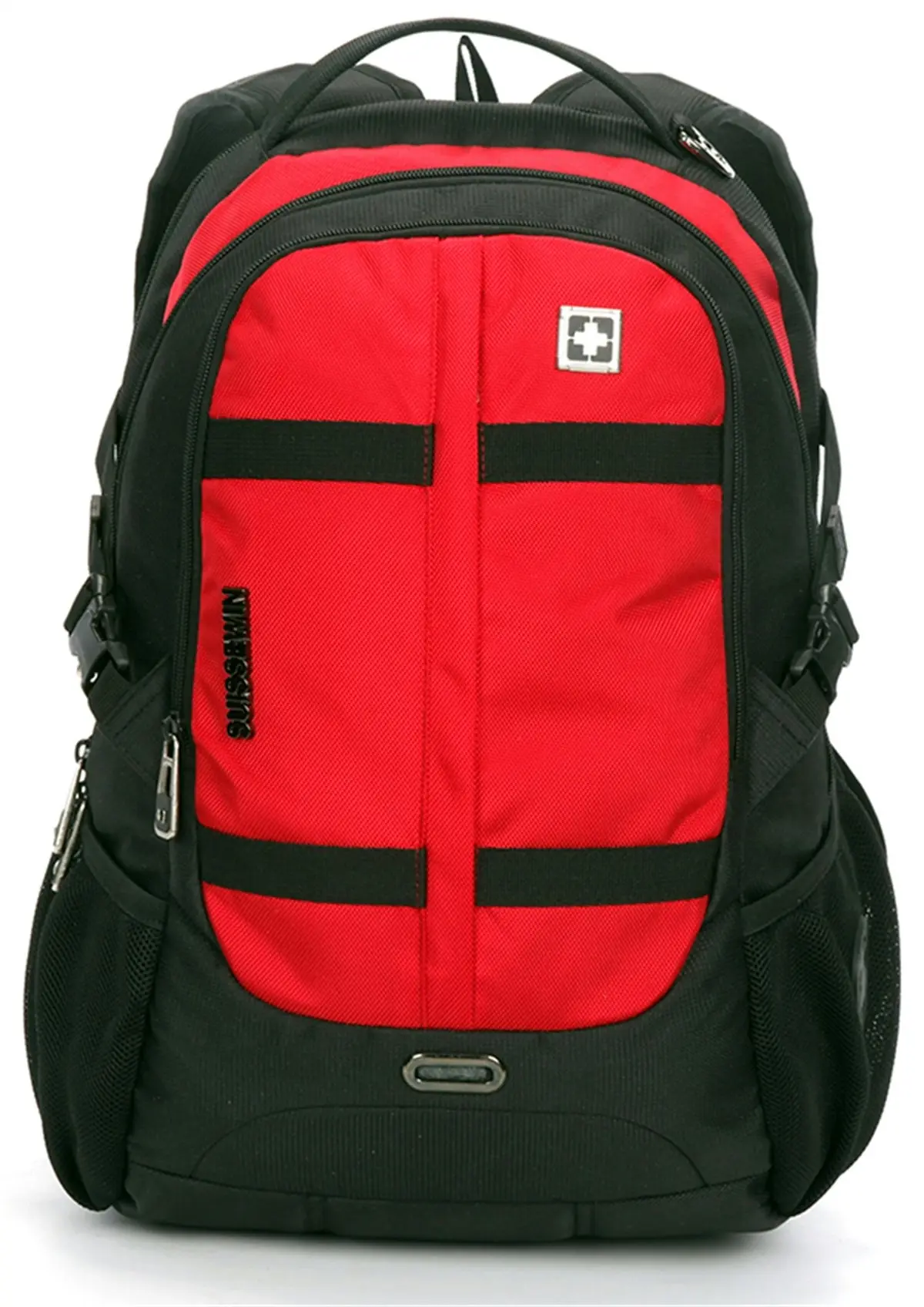 Suissewin Swiss Water-Resistant 15.6" Laptop Backpack School Backpack Travel Shoulder Bag SN8350 Red