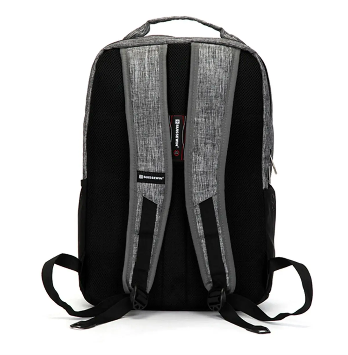 Suissewin Swiss Water-Resistant 15.6" Laptop Backpack School Backpack Travel Shoulder Bag SN17108 Grey