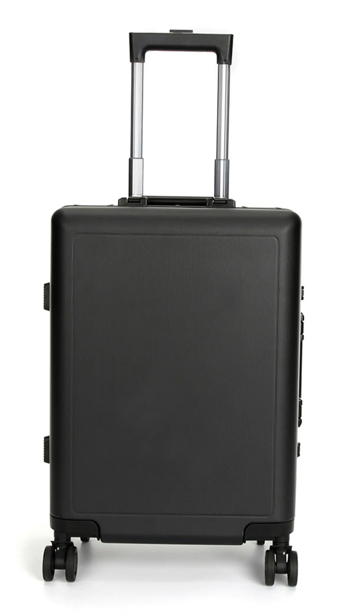 Suissewin Swiss Aluminium Luggage Suitcase Lightweight With TSA Locker 8 Wheels Carry on Hardcase SN7613A Black