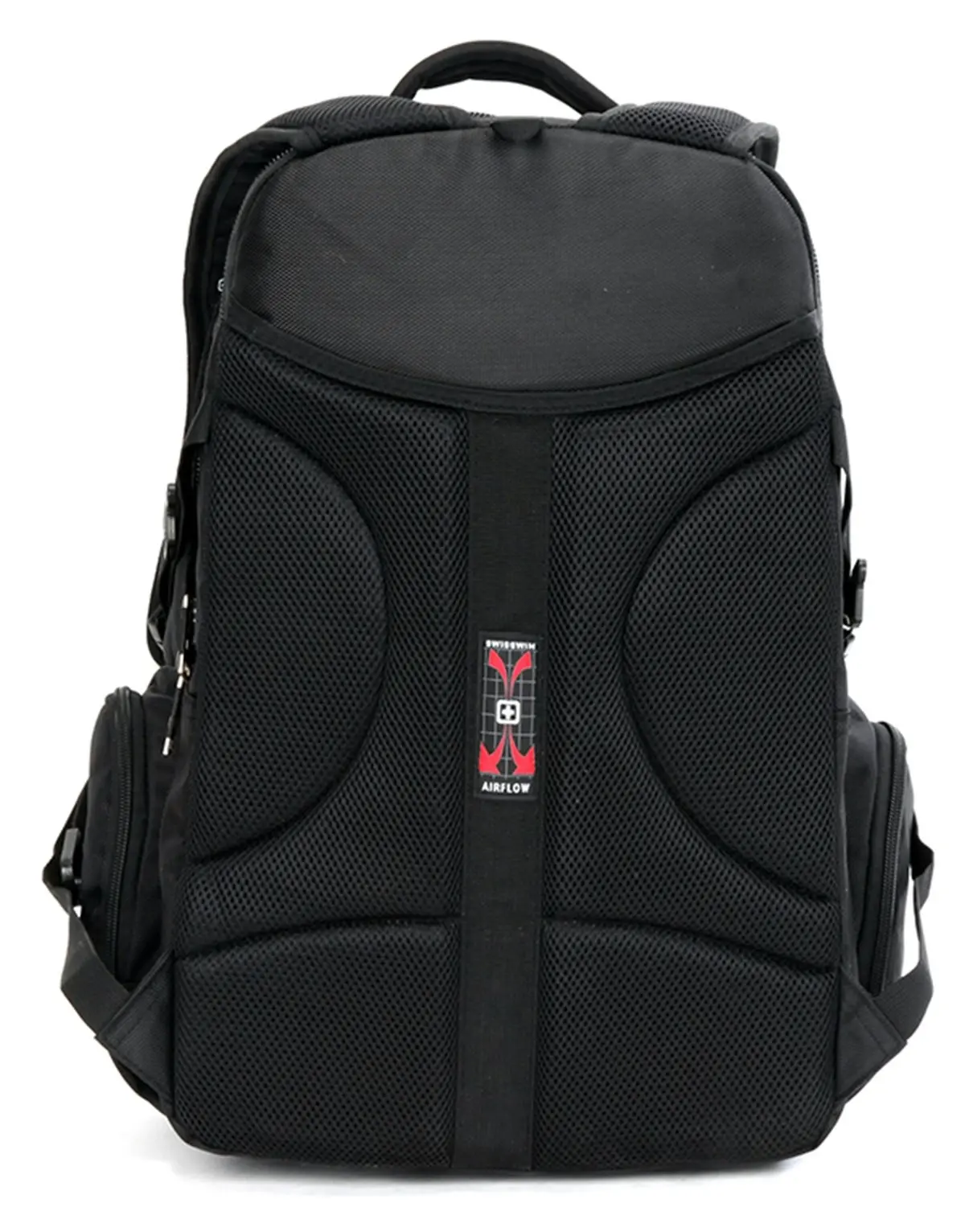 Swisswin Swiss Water-Resistant 17" Laptop Backpack School Backpack Travel Shoulder Bag Black SW9725I