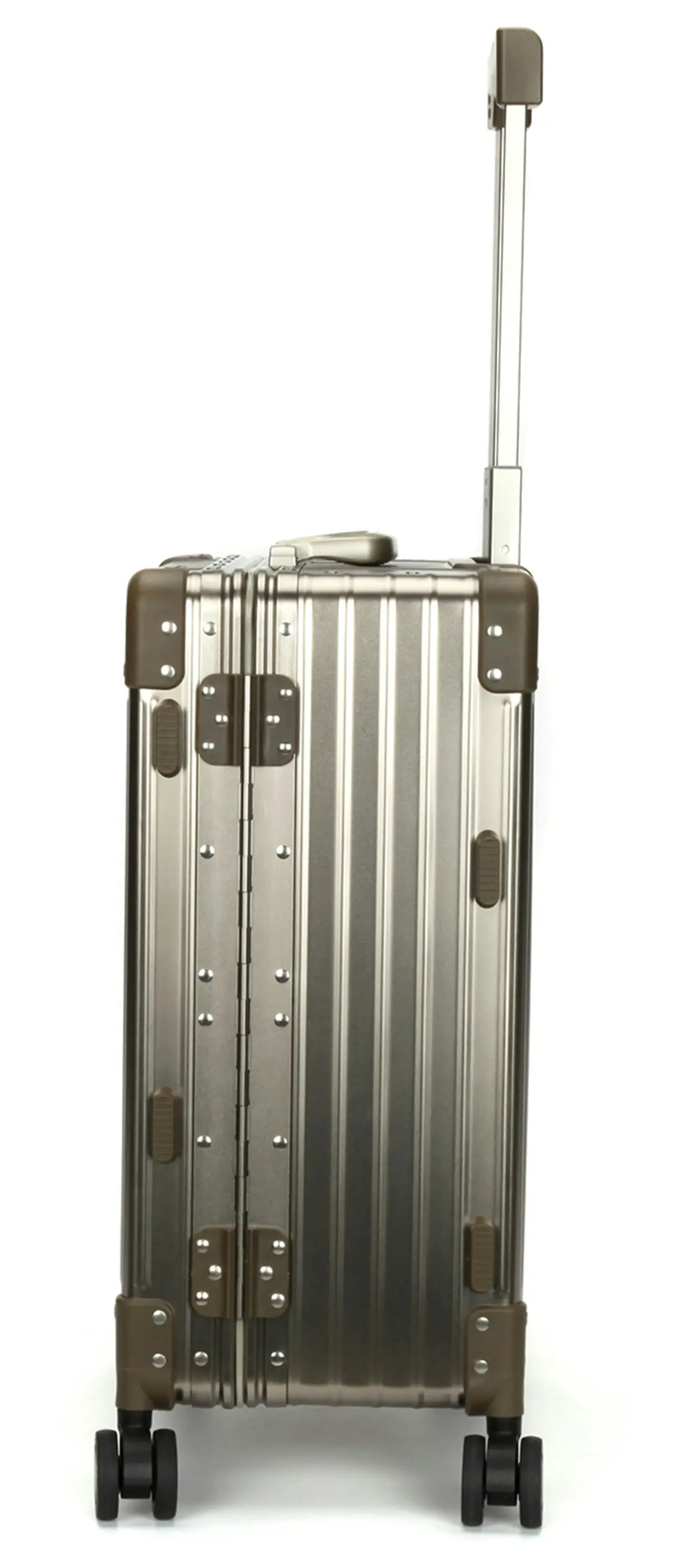 Suissewin Swiss Full Aluminium Luggage Suitcase Lightweight TSA locker 8 wheels Carry On HardCase SN1195A