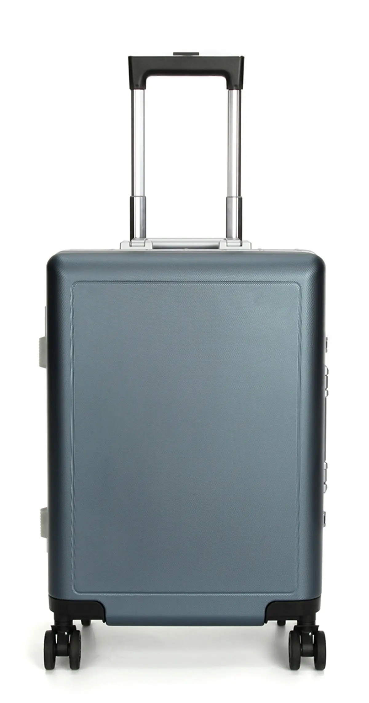 Suissewin Swiss Aluminium Luggage Suitcase Lightweight With TSA Locker 8 Wheels Check in Large Hardcase SN7613C Blue