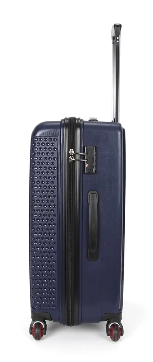 Suissewin Swiss Luggage Suitcase Lightweight TSA locker rolling HardCase 20" 26" 2 PCS Set Suitcase SN8837 Blue