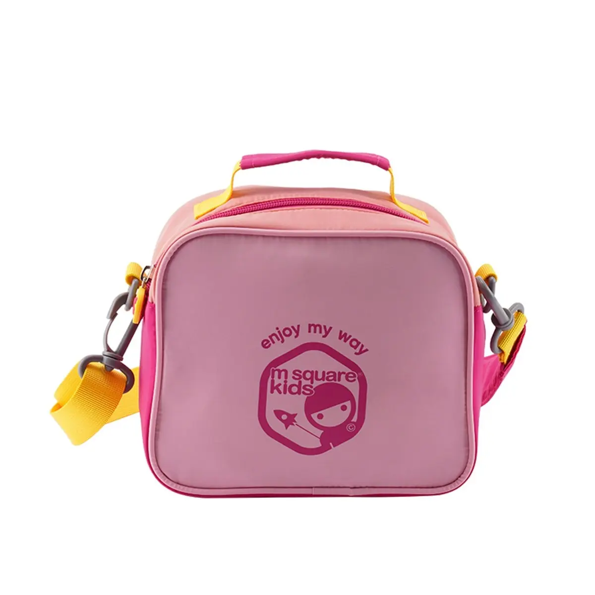 M Square Travel Large Capacity Multi-Functional Kids Shoulder Bag Pink