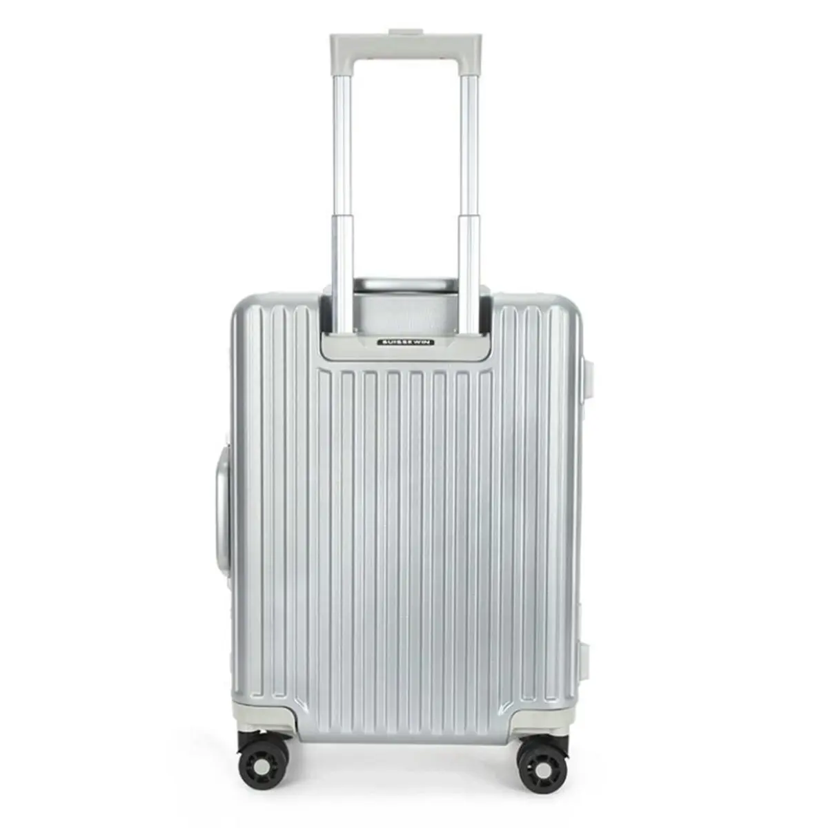 Suissewin Swiss Check In Aluminium Luggage Suitcase Lightweight - TSA lock HardCase 28" Silver