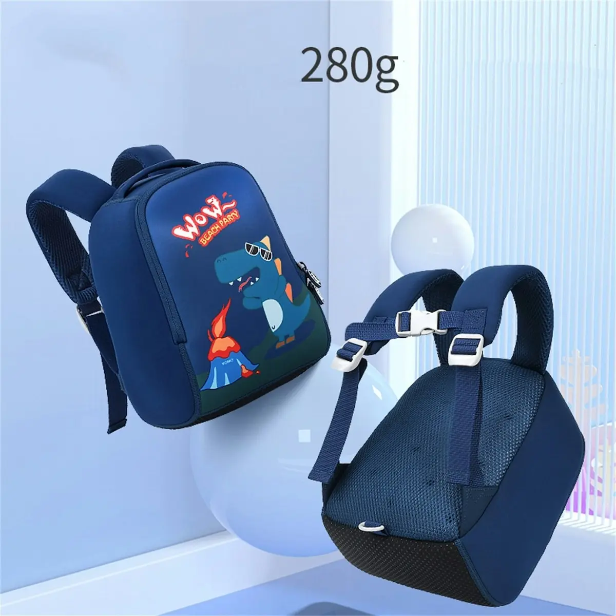 Yome Kids School Backpack With Back Support and Airflow Systerm For kindergarten-Year 2 Students YC21 Blue