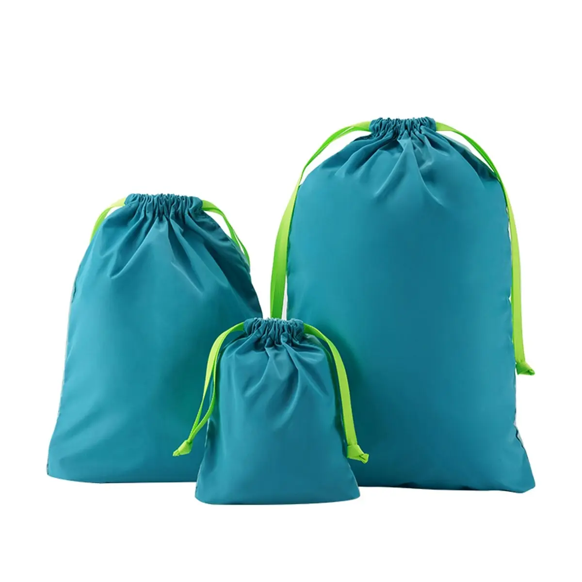 M Square Travel Large Capacity Multi-Functional Kids Drawstring Bag 3Pcs Set Blue