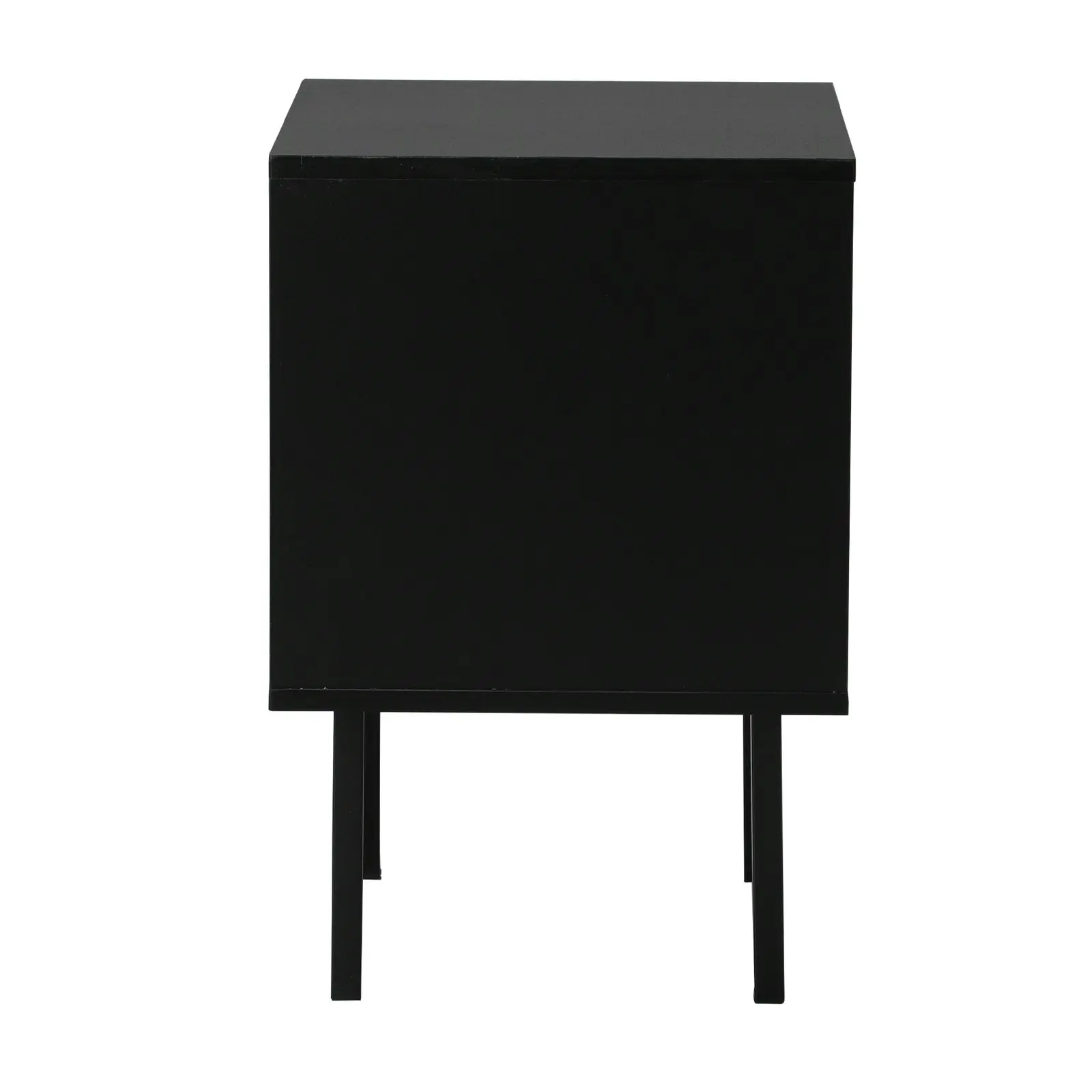 Oikiture Bedside Tables Nightstand Storage Cabinet Side End Table Wood Black